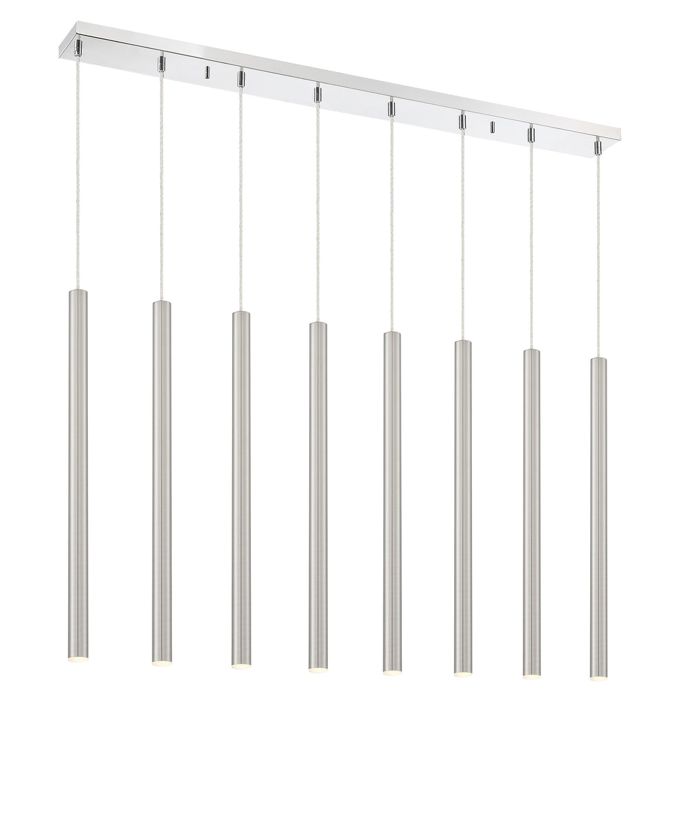 Forest 8 Light Island/Billiard in Chrome Finish