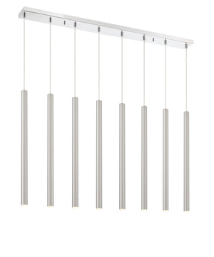 Forest 8 Light Island/Billiard in Chrome Finish