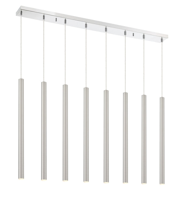 Forest 8 Light Island/Billiard in Chrome Finish