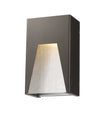 Millenial 1 Light Outdoor Wall Light in Bronze Silver Finish