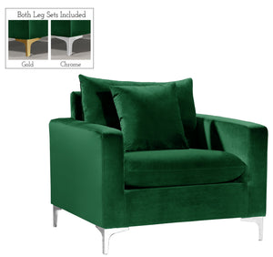 Lucy Chair In Green Velvet