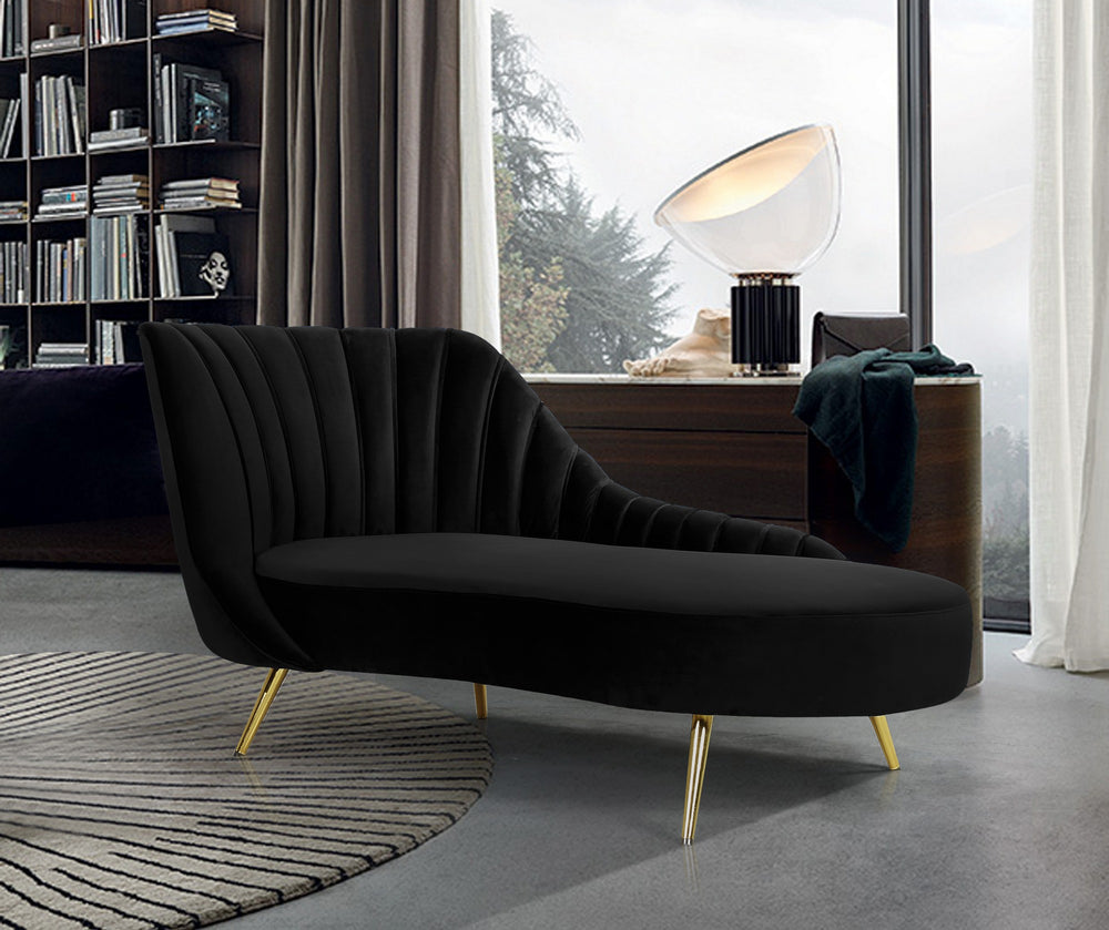 Josefina Chaise In Black Velvet