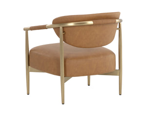 HELOISE LOUNGE CHAIR - MILLIKEN COGNAC