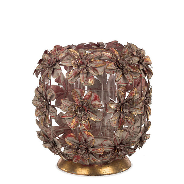 Rococo Vase/ Lantern, Rose