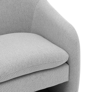 Zella Fabric Accent Arm Chair In Cardiff Gray