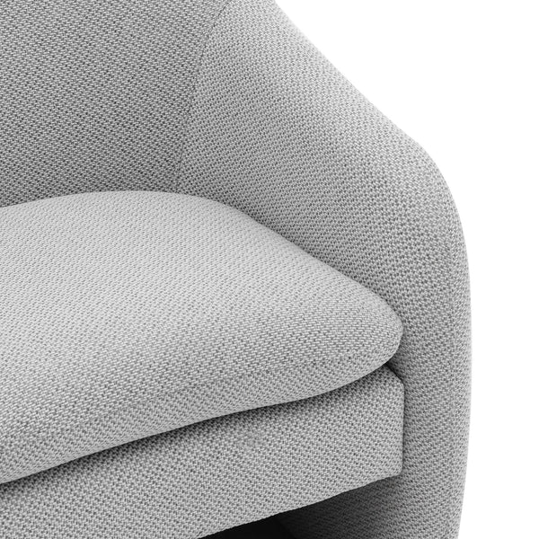 Zella Fabric Accent Arm Chair In Cardiff Gray