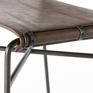 Wharton Stool In Distressed Brown In Counter