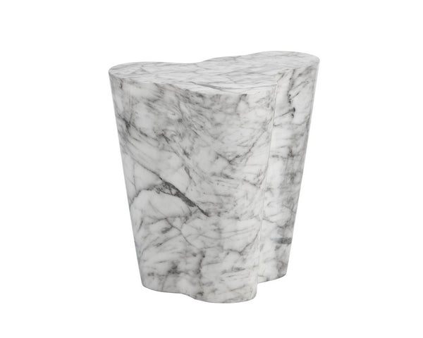 Ava End Table - Large - Marble Look