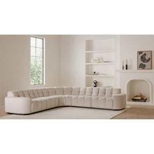 Moe's Roman L-Shaped Sectional in Beige
