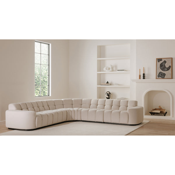 Moe's Roman L-Shaped Sectional in Beige