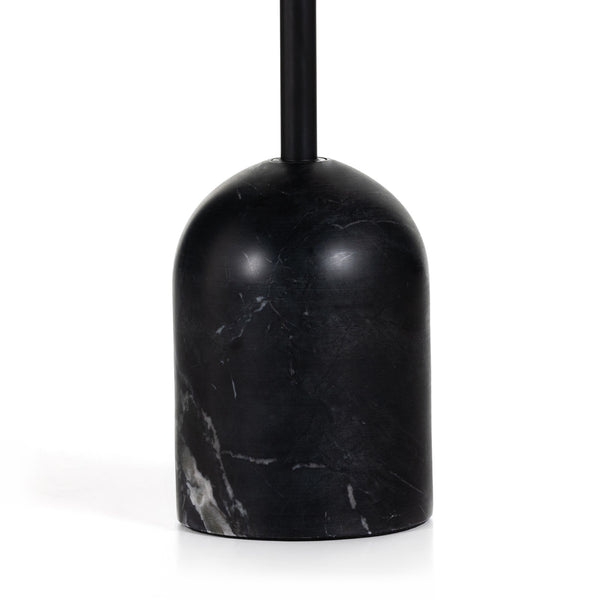 Fay Accent Table In Black Marble