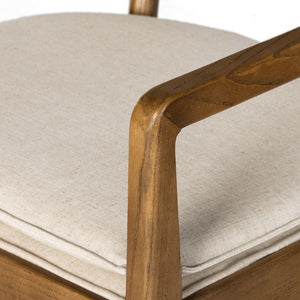 Britt Dining Armchair In Savile Flax