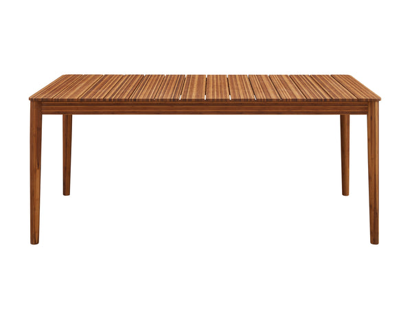 Erikka 110" Double-Leaves Extensible Dining Table, Amber