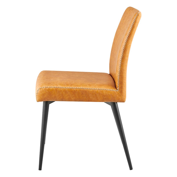 Kevin KD PU Dining Side Chair, Vintage Cedar
