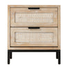 Reed 2 Drawer Side Table