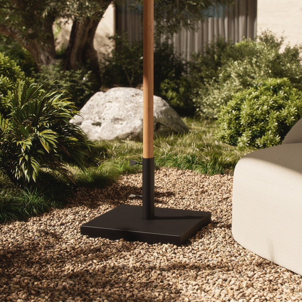Baska Outdoor Umbrella Stand - Black Stainless Steel
