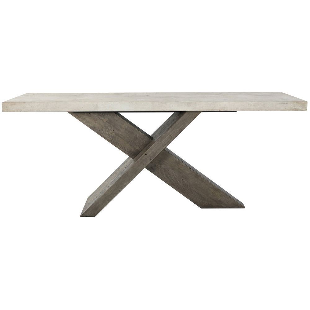 Durant Solid Wood Console Table - Distressed Gray