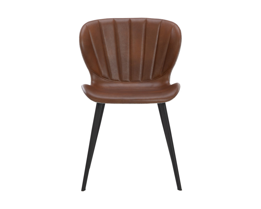 ARABELLA DINING CHAIR - BRAVO COGNAC / NOVEMBER GREY