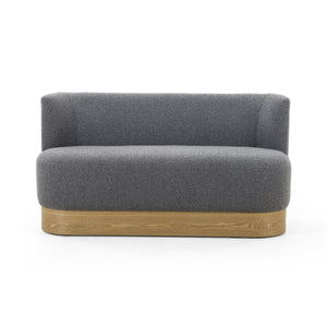 Krista Dining Bench In Knoll Charcoal
