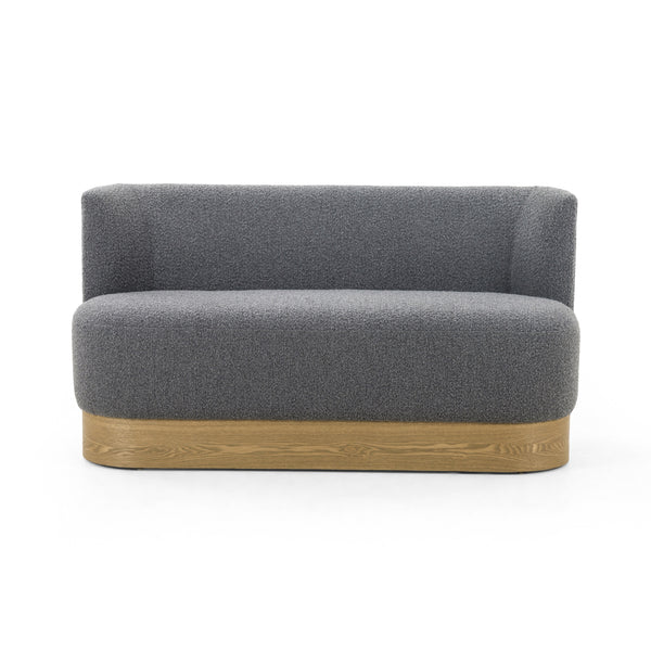 Krista Dining Bench In Knoll Charcoal
