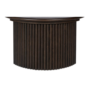Moe's Penny Nesting Coffee Table in Dark Brown Oak