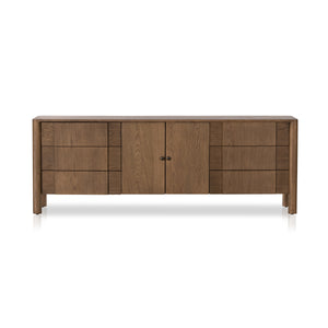 Pollard Media Console In Tan Oak