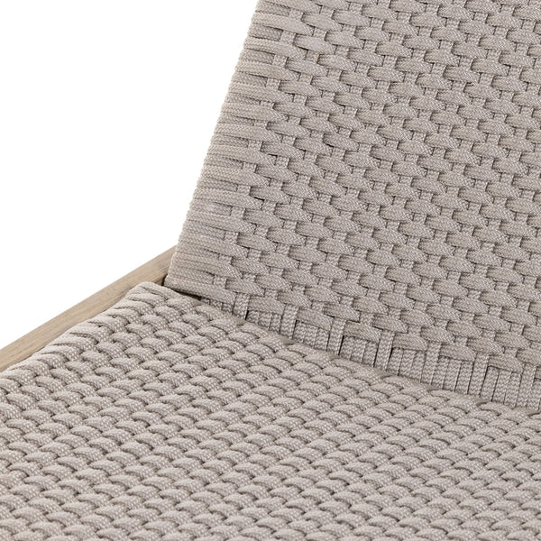 Delano Outdoor Chaise Lounge In Brown