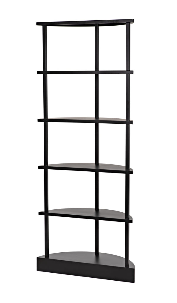 Spago Bookcase, Black Metal