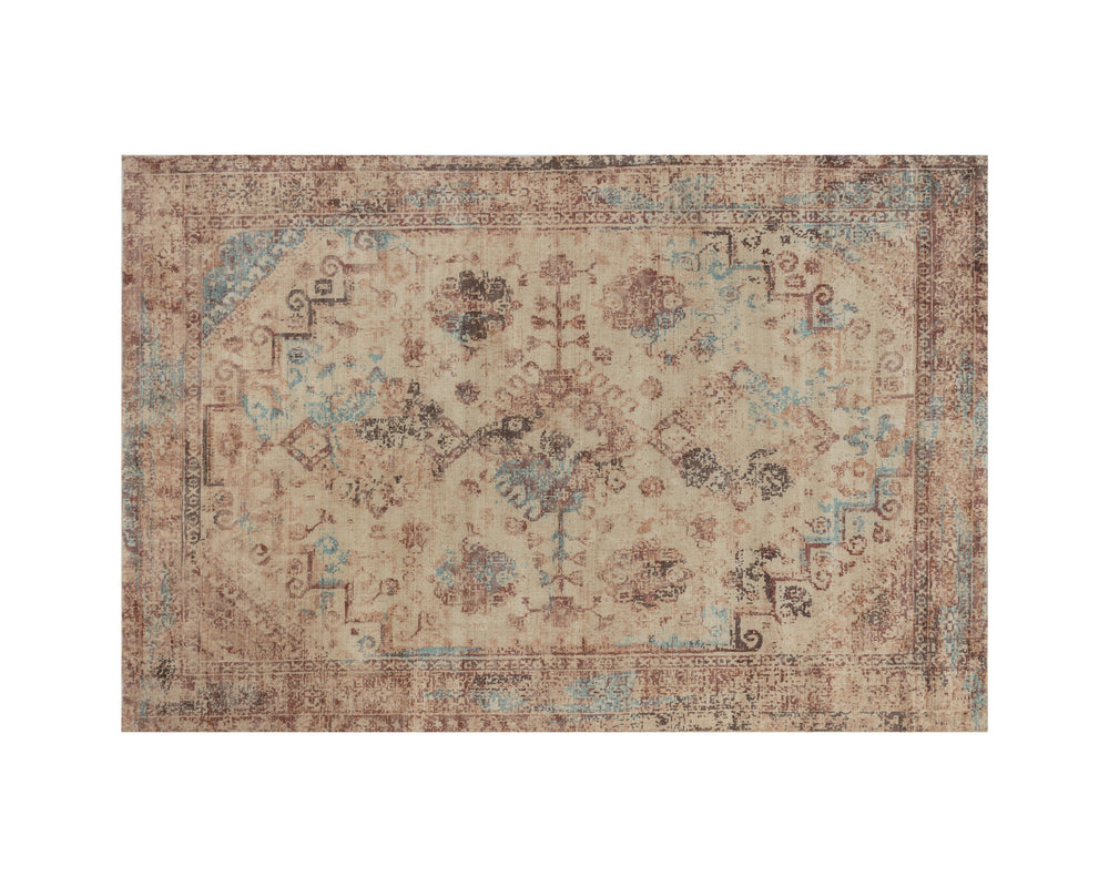 ZAGORA LOOM-KNOTTED RUG - RUST - 6' X 9'