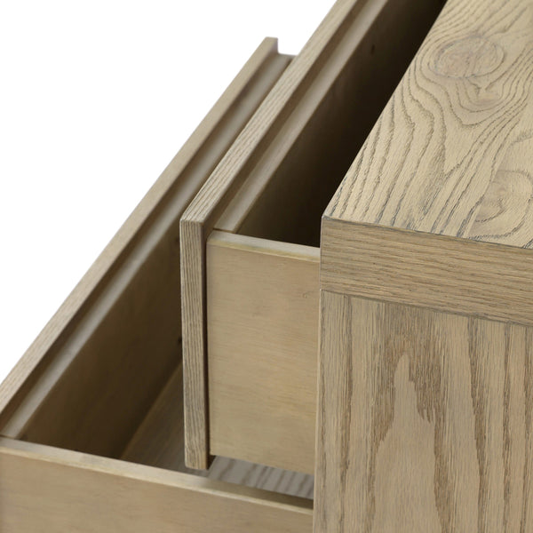 Torrington Charging Nightstand - Sandy Oak Resawn