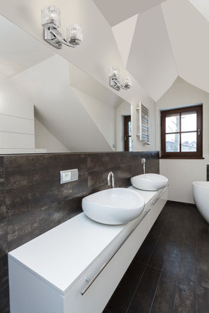 Zaid 2 Light Vanity in Chrome Finish
