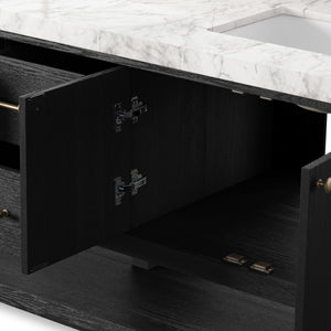 Anthem Double Vanity - Black Wash Oak Veneer