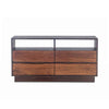 San Marino 64-Inch Acacia Wood Live Edge Dresser in Raw Walnut Finish