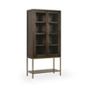 Freemont Solid Wood Tall Cabinet - Kona Brown