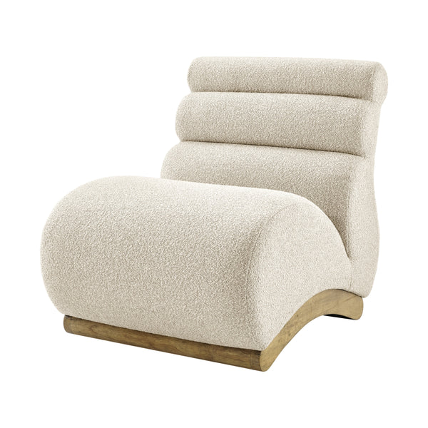 Lucius Boucle Accent Chair, Milford Beige 