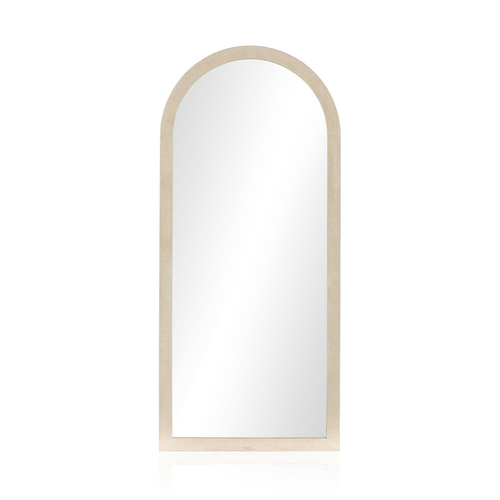 Cressida Floor Mirror - Ivory Painted Linen