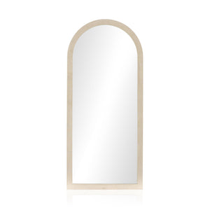 Cressida Floor Mirror - Ivory Painted Linen