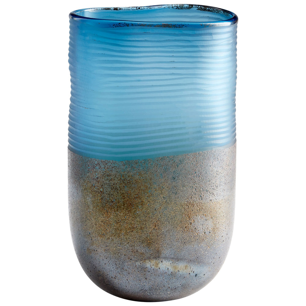 Large Europa Vase In Blue And Iron Glaze