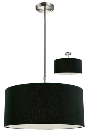 Albion 3 Light Pendant in Brushed Nickel Finish