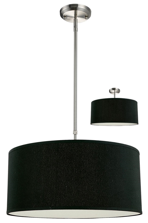 Albion 3 Light Pendant in Brushed Nickel Finish