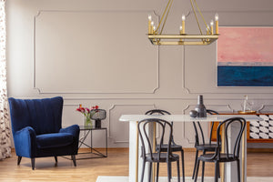 Barclay 8 Light Chandelier in Olde Brass Finish