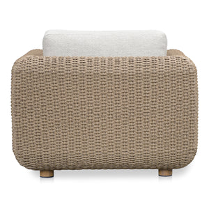 Soma Outdoor Accent Chair with Natural Wicker