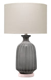 Frosted Glass Table Lamp, Grey