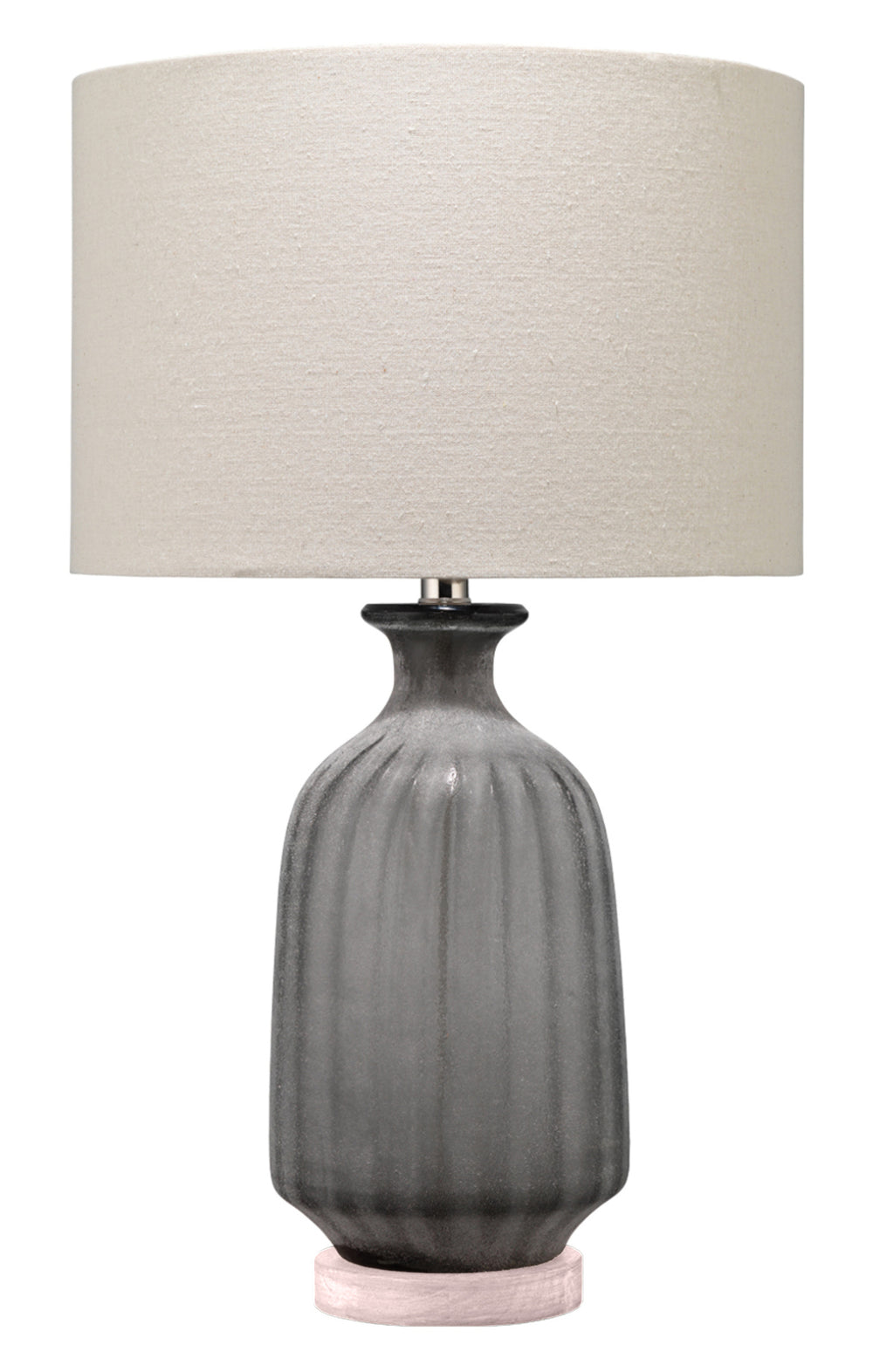 Frosted Glass Table Lamp, Grey