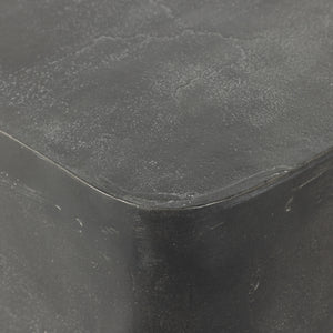 Basil Outdoor Square Drink Table In Grey