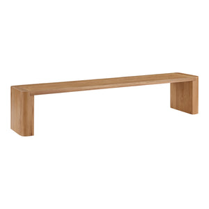 Post Large Dining Bench in Natural Oak