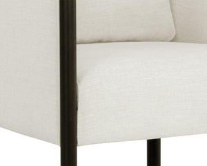 WILDER LOUNGE CHAIR - HEATHER IVORY TWEED