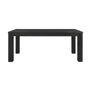 Bedford KD 75" Rect. Dining Table Square Legs, Brushed Black 