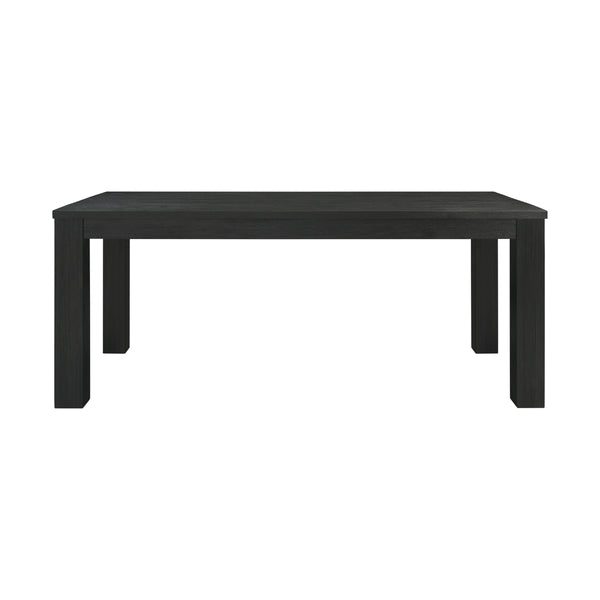 Bedford KD 75" Rect. Dining Table Square Legs, Brushed Black 