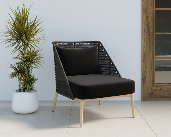 ANDRIA LOUNGE CHAIR - ARASHI BLACK
